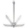 Ancla plegable con cuerda hierro maleable plateado 12 kg de vidaXL, Anclas - Ref: Foro24-94280, Precio: 130,30 €, Descuento: %