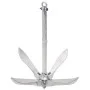 Klappanker mit Seil Silber Temperguss 12 kg von vidaXL, Anker - Ref: Foro24-94280, Preis: 122,61 €, Rabatt: %