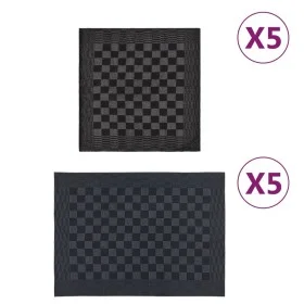 Set of 10 black and gray cotton cloths by vidaXL, Towels - Ref: Foro24-136285, Price: 21,34 €, Discount: %