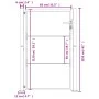 Gartentor aus Cortenstahl 105x155 cm von vidaXL, Gartentore - Ref: Foro24-153205, Preis: 217,96 €, Rabatt: %