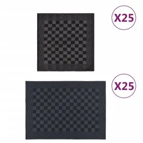 Set of 50 black and gray cotton cloths by vidaXL, Towels - Ref: Foro24-136287, Price: 86,83 €, Discount: %