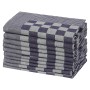 Paños de cocina 20 uds algodón azul y blanco 50x70 cm de vidaXL, Paños de cocina - Ref: Foro24-136280, Precio: 37,29 €