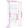 Gartentor aus Cortenstahl, Bambusdesign, 105 x 205 cm von vidaXL, Gartentore - Ref: Foro24-153189, Preis: 298,82 €, Rabatt: %