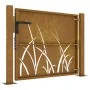 Gartentor aus Cortenstahl, Grasdesign, 105 x 105 cm von vidaXL, Gartentore - Ref: Foro24-153227, Preis: 156,44 €, Rabatt: %