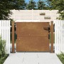 Puerta de jardín acero corten 105x80 cm de vidaXL, Puertas de jardín - Ref: Foro24-153202, Precio: 107,07 €, Descuento: %