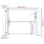 Puerta de jardín acero corten 105x80 cm de vidaXL, Puertas de jardín - Ref: Foro24-153202, Precio: 107,07 €, Descuento: %