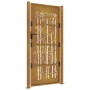 Puerta de jardín acero corten diseño bambú 105x180 cm de vidaXL, Puertas de jardín - Ref: Foro24-153188, Precio: 227,26 €, De...