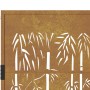 Puerta de jardín acero corten diseño bambú 105x180 cm de vidaXL, Puertas de jardín - Ref: Foro24-153188, Precio: 227,26 €, De...