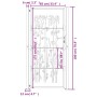 Puerta de jardín acero corten diseño bambú 105x180 cm de vidaXL, Puertas de jardín - Ref: Foro24-153188, Precio: 227,26 €, De...