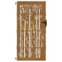 Puerta de jardín acero corten diseño bambú 85x200 cm de vidaXL, Puertas de jardín - Ref: Foro24-153237, Precio: 205,48 €, Des...