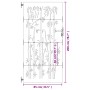 Gartentor aus Cortenstahl, Bambusdesign, 85 x 200 cm von vidaXL, Gartentore - Ref: Foro24-153237, Preis: 210,27 €, Rabatt: %