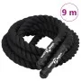 Schwarzes Polyester-Kampfseil 9 m 6,8 kg von vidaXL, Zubehör für Cardiogeräte - Ref: Foro24-94266, Preis: 52,72 €, Rabatt: %