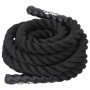 Cuerda de batalla poliéster negro 9 m 6,8 kg de vidaXL, Accesorios de máquinas de cardio - Ref: Foro24-94266, Precio: 53,66 €