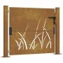 Gartentür Cortenstahl Gras Design 105x80 cm von vidaXL, Gartentore - Ref: Foro24-153172, Preis: 178,55 €, Rabatt: %