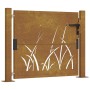 Gartentür Cortenstahl Gras Design 105x80 cm von vidaXL, Gartentore - Ref: Foro24-153172, Preis: 183,61 €, Rabatt: %