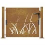 Gartentür Cortenstahl Gras Design 105x80 cm von vidaXL, Gartentore - Ref: Foro24-153172, Preis: 178,55 €, Rabatt: %