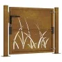 Gartentür Cortenstahl Gras Design 105x80 cm von vidaXL, Gartentore - Ref: Foro24-153172, Preis: 178,55 €, Rabatt: %