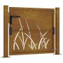 Gartentür Cortenstahl Gras Design 105x80 cm von vidaXL, Gartentore - Ref: Foro24-153172, Preis: 183,61 €, Rabatt: %