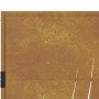 Puerta de jardín acero corten diseño hierba 105x80 cm de vidaXL, Puertas de jardín - Ref: Foro24-153172, Precio: 183,61 €, De...