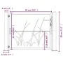 Gartentür Cortenstahl Gras Design 105x80 cm von vidaXL, Gartentore - Ref: Foro24-153172, Preis: 178,55 €, Rabatt: %