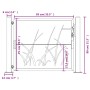 Puerta de jardín acero corten diseño hierba 105x80 cm de vidaXL, Puertas de jardín - Ref: Foro24-153172, Precio: 183,61 €, De...
