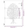 Puerta de jardín acero corten diseño árbol 85x150 cm de vidaXL, Puertas de jardín - Ref: Foro24-153211, Precio: 182,19 €, Des...