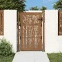 Puerta de jardín acero corten diseño bambú 105x155 cm de vidaXL, Puertas de jardín - Ref: Foro24-153187, Precio: 213,87 €, De...