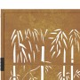 Puerta de jardín acero corten diseño bambú 105x155 cm de vidaXL, Puertas de jardín - Ref: Foro24-153187, Precio: 182,31 €