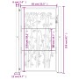 Gartentor aus Cortenstahl, Bambusdesign, 105 x 155 cm von vidaXL, Gartentore - Ref: Foro24-153187, Preis: 219,82 €, Rabatt: %