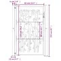 Gartentor aus Cortenstahl, Bambusdesign, 105 x 155 cm von vidaXL, Gartentore - Ref: Foro24-153187, Preis: 214,10 €, Rabatt: %