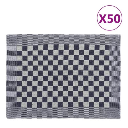 Küchentücher 50 Stück blau-weiße Baumwolle 50x70 cm von vidaXL, Küchentücher - Ref: Foro24-136281, Preis: 72,91 €, Rabatt: %