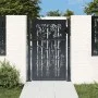 Anthracite gray steel garden gate with bamboo design 105x155 cm by vidaXL, garden gates - Ref: Foro24-153181, Price: 266,21 €...