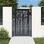 Puerta de jardín acero gris antracita diseño bambú 105x155 cm de vidaXL, Puertas de jardín - Ref: Foro24-153181, Precio: 266,...