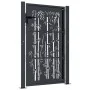 Anthracite gray steel garden gate with bamboo design 105x155 cm by vidaXL, garden gates - Ref: Foro24-153181, Price: 266,21 €...