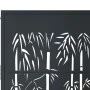 Anthracite gray steel garden gate with bamboo design 105x155 cm by vidaXL, garden gates - Ref: Foro24-153181, Price: 266,21 €...