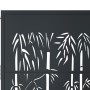 Puerta de jardín acero gris antracita diseño bambú 105x155 cm de vidaXL, Puertas de jardín - Ref: Foro24-153181, Precio: 266,...