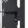 Anthracite gray steel garden gate with bamboo design 105x155 cm by vidaXL, garden gates - Ref: Foro24-153181, Price: 266,21 €...