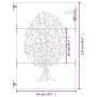 Gartentor aus Cortenstahl, Baumdesign, 85 x 125 cm von vidaXL, Gartentore - Ref: Foro24-153210, Preis: 139,36 €, Rabatt: %