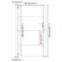 Gartentor aus Cortenstahl 105x205 cm von vidaXL, Gartentore - Ref: Foro24-153267, Preis: 241,13 €, Rabatt: %