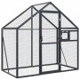 Anthrazitgraues Vogelhaus aus Aluminium 179x100x185 m von vidaXL, Füße und Vogelkäfige - Ref: Foro24-152260, Preis: 424,56 €,...