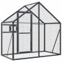 Anthrazitgraues Vogelhaus aus Aluminium 179x100x185 m von vidaXL, Füße und Vogelkäfige - Ref: Foro24-152260, Preis: 424,56 €,...
