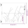 Gartentor aus Cortenstahl, Grasdesign, 85 x 100 cm von vidaXL, Gartentore - Ref: Foro24-153221, Preis: 108,22 €, Rabatt: %