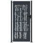 Puerta de jardín acero gris antracita diseño bambú 105x205 cm de vidaXL, Puertas de jardín - Ref: Foro24-153183, Precio: 287,...