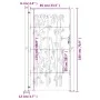 Gartentor aus Cortenstahl, Bambusdesign, 105 x 180 cm von vidaXL, Gartentore - Ref: Foro24-153242, Preis: 232,24 €, Rabatt: %