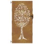 Corten steel garden gate tree design 85x175 cm by vidaXL, garden gates - Ref: Foro24-153212, Price: 176,76 €, Discount: %
