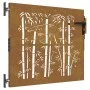 Puerta de jardín acero corten diseño bambú 85x75 cm de vidaXL, Puertas de jardín - Ref: Foro24-153232, Precio: 103,73 €, Desc...