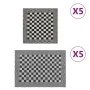 Set of 10 black and white cotton cloths by vidaXL, Towels - Ref: Foro24-136291, Price: 22,47 €, Discount: %
