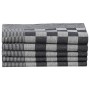 Juego de paños 10 unidades algodón negro y blanco de vidaXL, Toallas - Ref: Foro24-136291, Precio: 21,37 €
