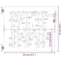 Corten steel garden gate bamboo design 85x75 cm by vidaXL, garden gates - Ref: Foro24-153232, Price: 95,90 €, Discount: %