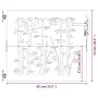 Puerta de jardín acero corten diseño bambú 85x75 cm de vidaXL, Puertas de jardín - Ref: Foro24-153232, Precio: 103,73 €, Desc...